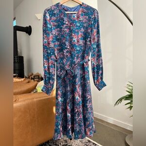 Liberty Art Fabrics Colourful Silk Midi Dress